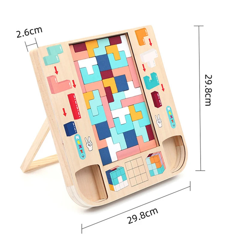 2-in-1 Magic Cube Puzzle Board for Kids