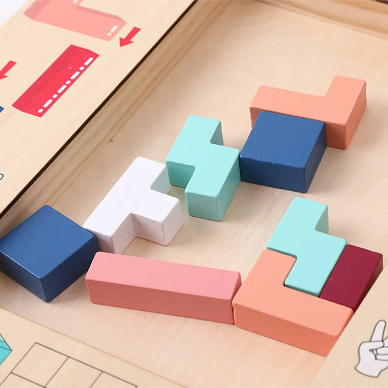 2-in-1 Magic Cube Puzzle Board for Kids