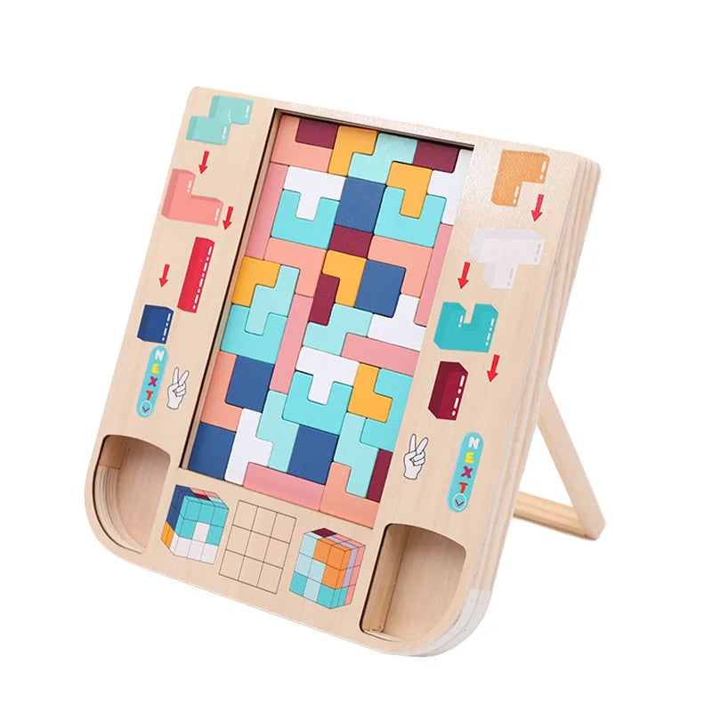 2-in-1 Magic Cube Puzzle Board for Kids